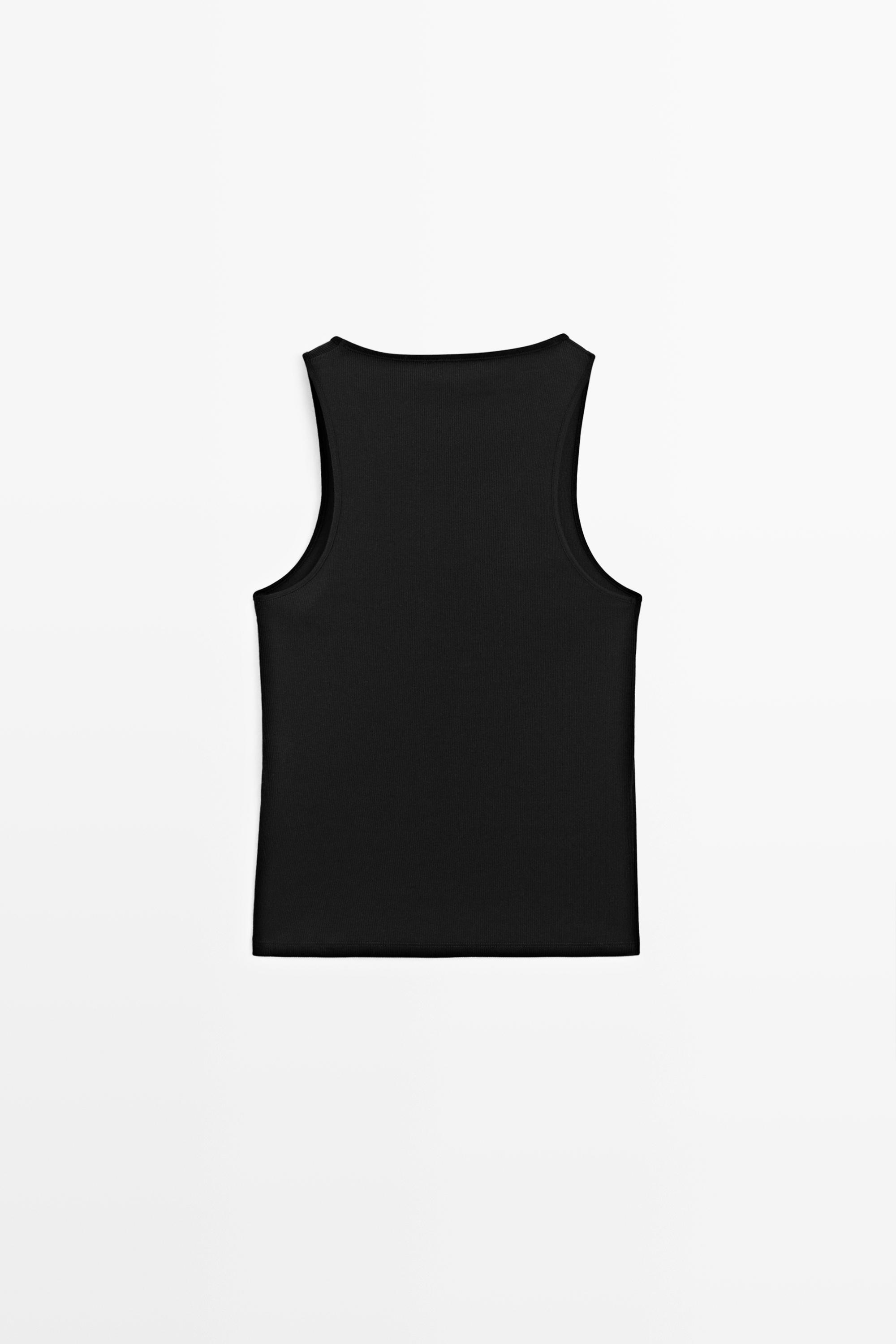 Scoop neck strappy top